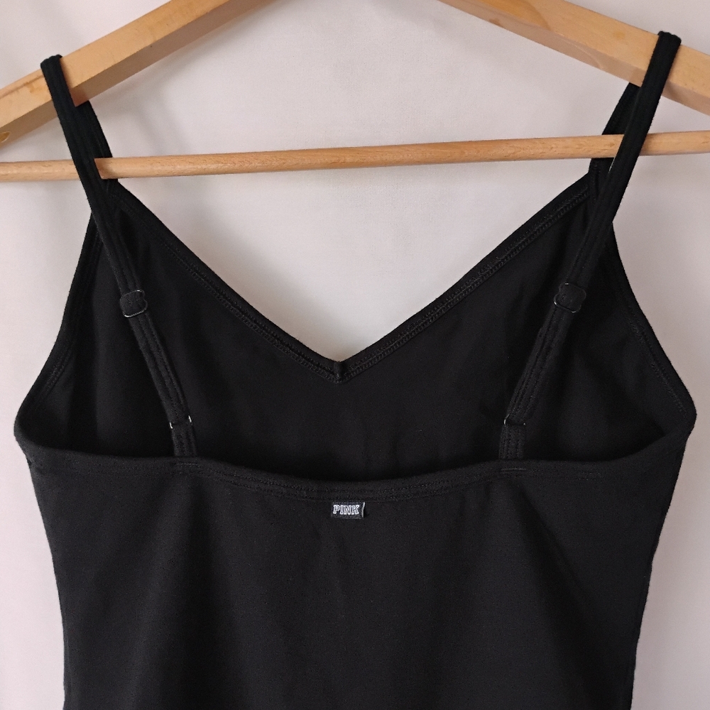 Women's Size M PINK Victoria's Secret Black "Game On" Football Sports Bodysuit - Picture 7 of 15